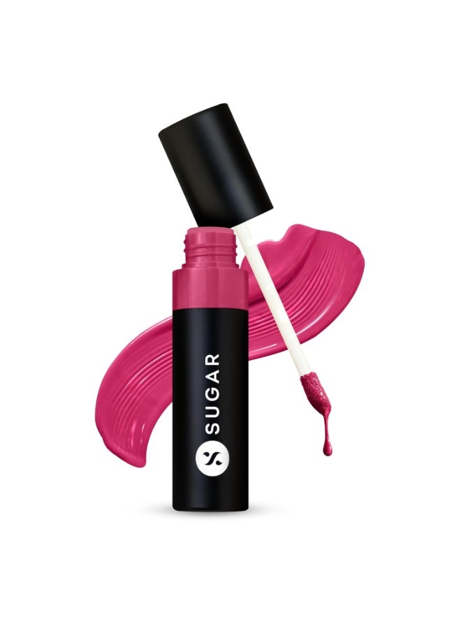 SUGAR Cosmetics Partner In Shine Transferproof Glossy Lipstick | Lasts upto 24hrs | Transferproof & Smudgeproof - 3ml - 08 Pink Pinot - Image 1